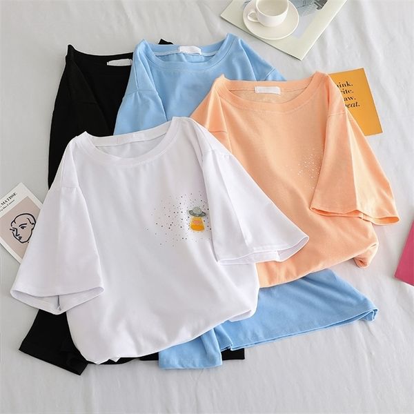 korean women graphic t-shirt harajuku short sleeve diamond t shirt summer tumblr female casual pink white kawaii clothes 220509
korean women graphic t-shirt harajuku short sleeve diamond t shirt summer tumblr female casual pink white kawaii clothes 220509