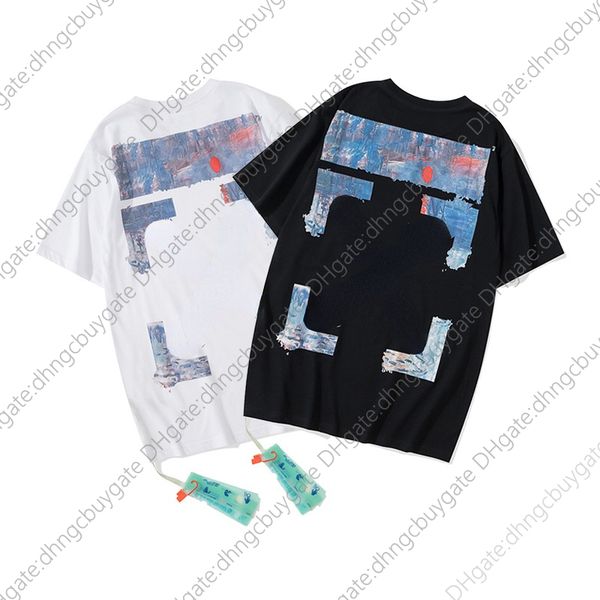 chao brand ow limited arrow print t-shirt men's and women's same couple's short sleeve designer, White;black
chao brand ow limited arrow print t-shirt men's and women's same couple's short sleeve designer, White;black