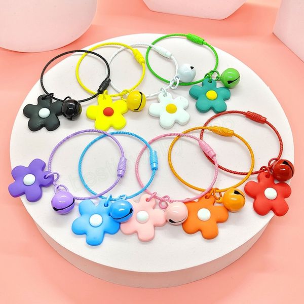 cute flower bell keychain key chain ring women men car keychains women keyring gift pendant bags phone charm, Silver
cute flower bell keychain key chain ring women men car keychains women keyring gift pendant bags phone charm, Silver