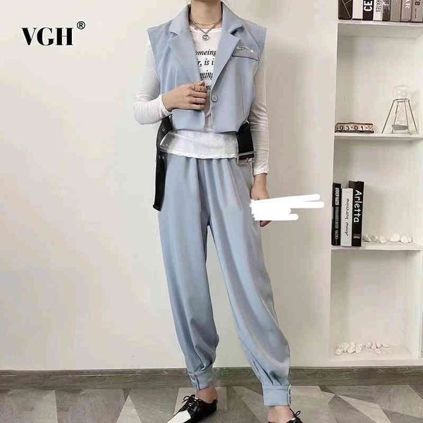 solid two piece set for women notched sleeveless sashes elastic high waist full length pencil pants casual sets female 210507, White
solid two piece set for women notched sleeveless sashes elastic high waist full length pencil pants casual sets female 210507, White