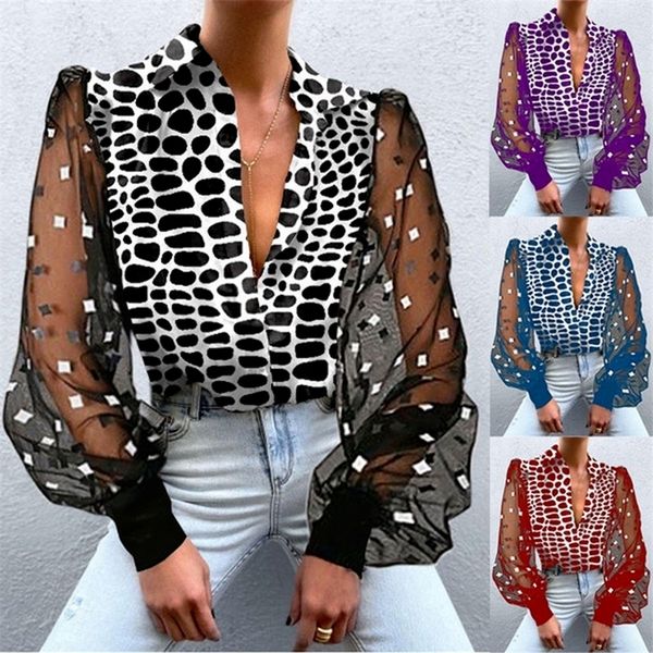 blouse women lantern sleeves v-neck patchwork shirt spring autumn casual loose lace blouses leopard-print ladies 220407, White
blouse women lantern sleeves v-neck patchwork shirt spring autumn casual loose lace blouses leopard-print ladies 220407, White