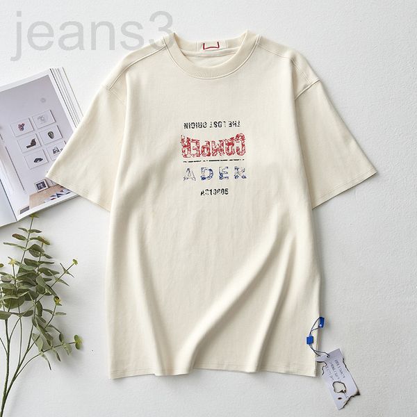 women's t-shirt designer trendy brand ader summer new camp co bred short sleeved red blue lettered printed men's women's casu, White
women's t-shirt designer trendy brand ader summer new camp co bred short sleeved red blue lettered printed men's women's casu, White