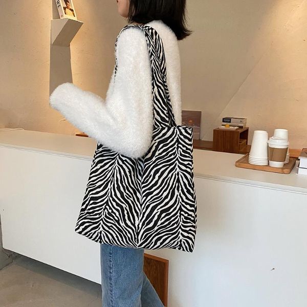 evening bags women's bag zebra print corduroy shoulder fashion female handbag ladies large capacity casual shopping tote bagsevening
evening bags women's bag zebra print corduroy shoulder fashion female handbag ladies large capacity casual shopping tote bagsevening