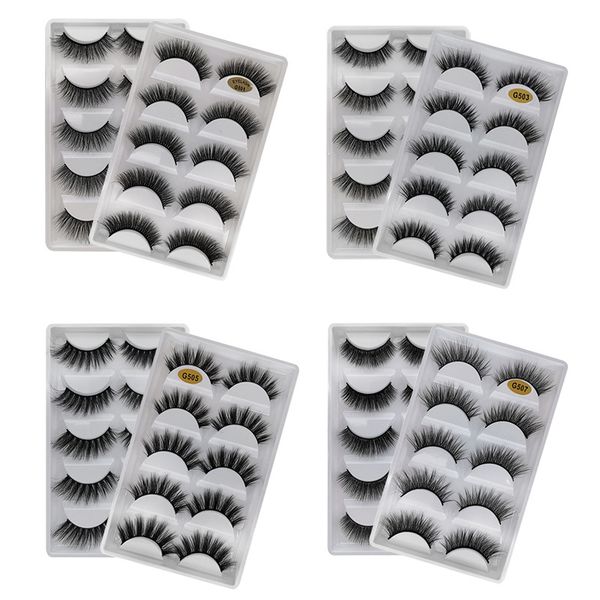 5 pairs/box 3d mink lashes thick false eyelashes natural beauty makeup extension fake eyelashes g500
5 pairs/box 3d mink lashes thick false eyelashes natural beauty makeup extension fake eyelashes g500