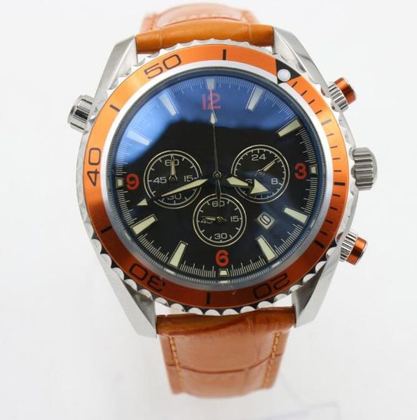 u1 sports watch chronograph limited watch orange bezel black dial quartz professional wristwatch folding clasp men watches, Slivery;brown
u1 sports watch chronograph limited watch orange bezel black dial quartz professional wristwatch folding clasp men watches, Slivery;brown