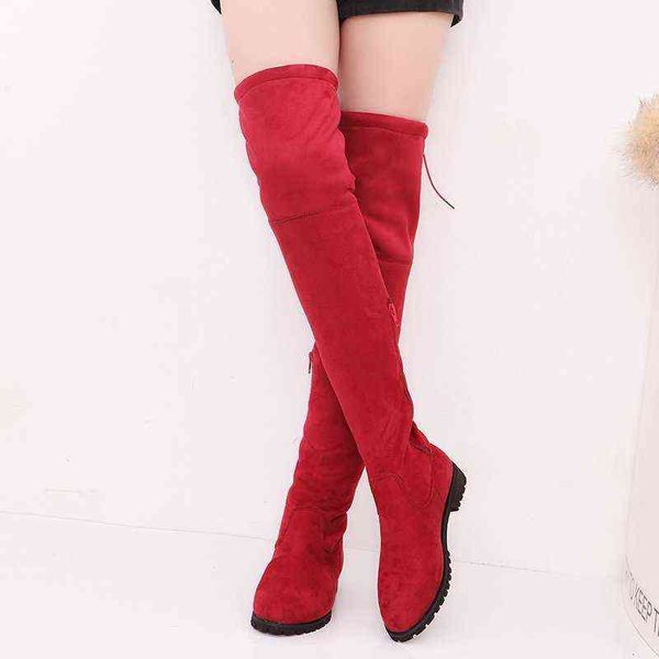 boot high women 2022 winter new over the knee fashion low heel warm suede designer lace up mature zapato mujer 220805, Black
boot high women 2022 winter new over the knee fashion low heel warm suede designer lace up mature zapato mujer 220805, Black