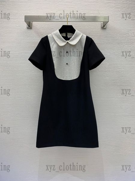 women dresses designer temperament age-reducing doll collar super flashing reinforcement on the chest drilling micro-waist small a-version s, Black;gray
women dresses designer temperament age-reducing doll collar super flashing reinforcement on the chest drilling micro-waist small a-version s, Black;gray
