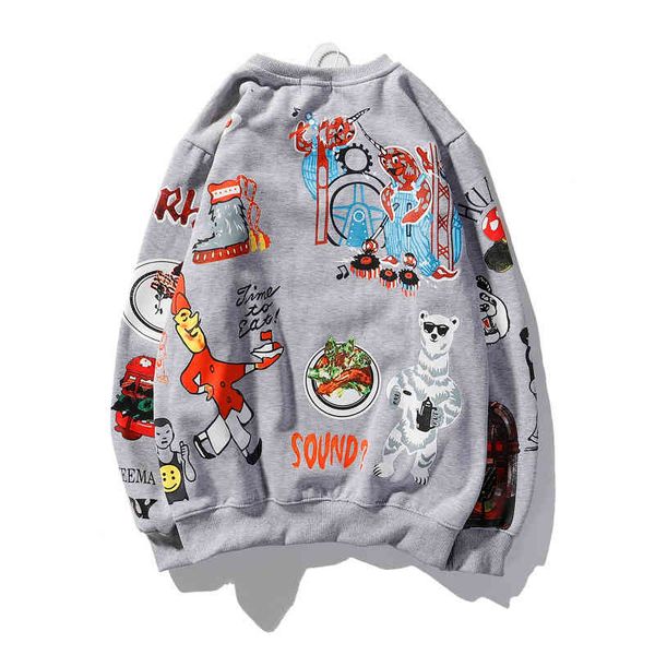 new fashion trend luxury brand sweater designer wholesale smiling face multi-element printed loose coat, Black
new fashion trend luxury brand sweater designer wholesale smiling face multi-element printed loose coat, Black