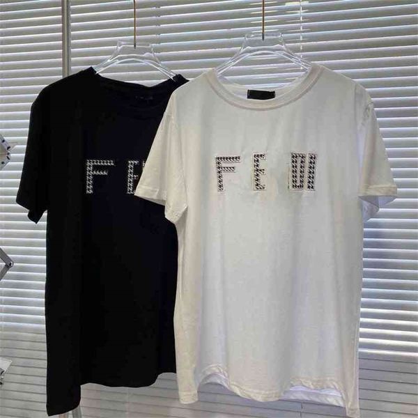 2022 new special offer + summer lattice short sleeve refreshing simple women's round neck cotton loose black and white t-shirt
2022 new special offer + summer lattice short sleeve refreshing simple women's round neck cotton loose black and white t-shirt