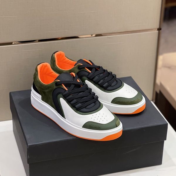 men's casual sports shoes luxury designer brand suede cowhide sneakers with box are size38-45, Black
men's casual sports shoes luxury designer brand suede cowhide sneakers with box are size38-45, Black