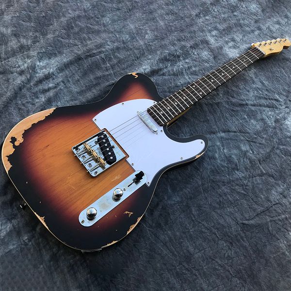 chinese electric guitar t l alder body handmade heavy relic 6 strings 3ts color custom shop
chinese electric guitar t l alder body handmade heavy relic 6 strings 3ts color custom shop