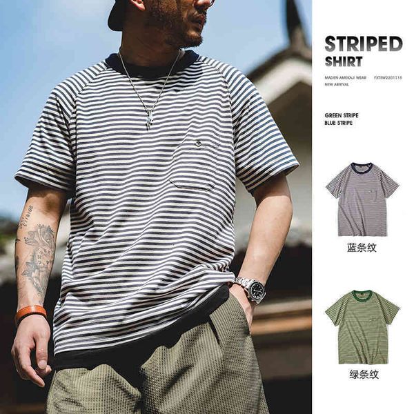 men's t-shirts madden work stripe t-shirt cotton breathable loose short sleeve round neck summer casual men f9pe, White;black
men's t-shirts madden work stripe t-shirt cotton breathable loose short sleeve round neck summer casual men f9pe, White;black