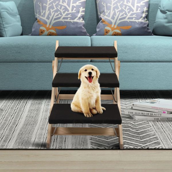 2 in 1 foldable dog stairs/ramp 3-tier pet steps cats and small dogs carpeted ladders car couch and high bed up to 80 lbs black
2 in 1 foldable dog stairs/ramp 3-tier pet steps cats and small dogs carpeted ladders car couch and high bed up to 80 lbs black