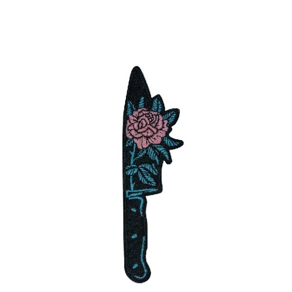 sewing notions dagger flower embroidery patches iron on for clothing shirts biker jacket patch, Black
sewing notions dagger flower embroidery patches iron on for clothing shirts biker jacket patch, Black