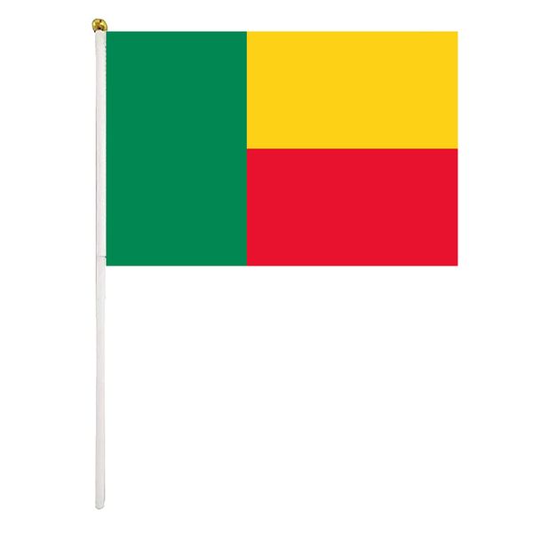 benin hand waving flag 14x21cm premium polyester mini world country flag banner with plastic flagpole
benin hand waving flag 14x21cm premium polyester mini world country flag banner with plastic flagpole