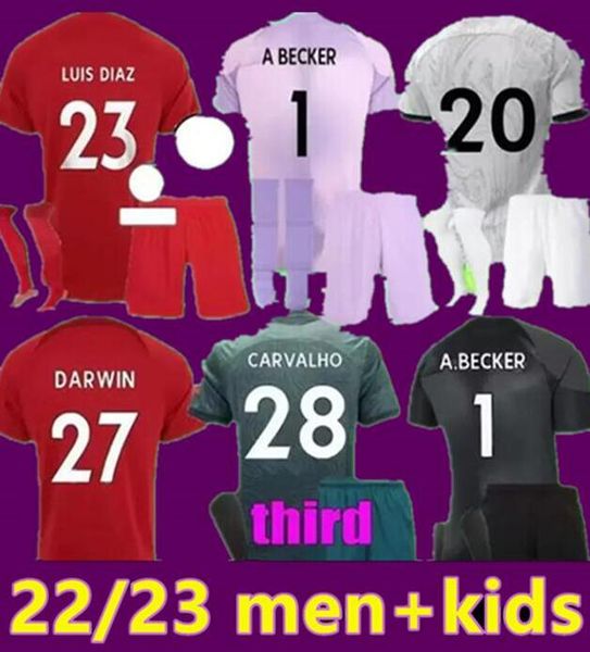 kits 22 23 season home away 3rd red darwin soccer jerseys carvalho 2022 2023 mohamed diogo luis diaz football shirts men kids kit uniform fa, Black;yellow
kits 22 23 season home away 3rd red darwin soccer jerseys carvalho 2022 2023 mohamed diogo luis diaz football shirts men kids kit uniform fa, Black;yellow