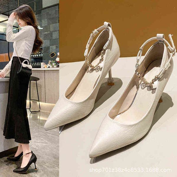 versatile thin heel fashion high korean version shallow mouth single shoe pointed grape mother french women's shoes s 220506, Black
versatile thin heel fashion high korean version shallow mouth single shoe pointed grape mother french women's shoes s 220506, Black