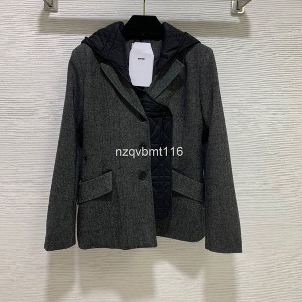 men's suits & blazers quality women's wear letter embroidery long sleeve removable hat design waist closing thin suit coat, White;black
men's suits & blazers quality women's wear letter embroidery long sleeve removable hat design waist closing thin suit coat, White;black
