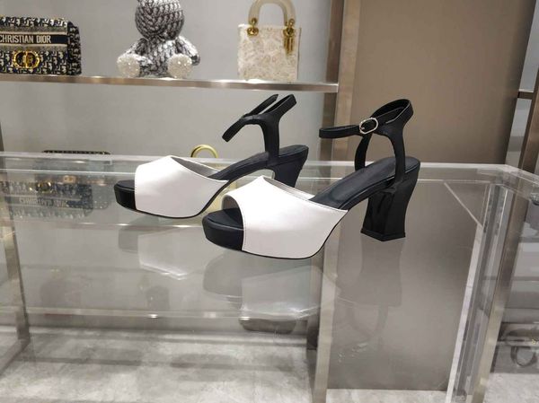 new brand womens sandal waterproof slugged bottom plateform slingback high heel pumps 75mm shoes buckle strap straw and genuine leather size, Black
new brand womens sandal waterproof slugged bottom plateform slingback high heel pumps 75mm shoes buckle strap straw and genuine leather size, Black