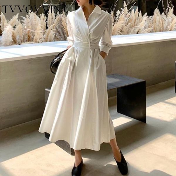 tvvovvin women dress temperament white dress cotton seven sleeves high waist large hem summer dresses spring autumn v157 y200805, Black;pink
tvvovvin women dress temperament white dress cotton seven sleeves high waist large hem summer dresses spring autumn v157 y200805, Black;pink