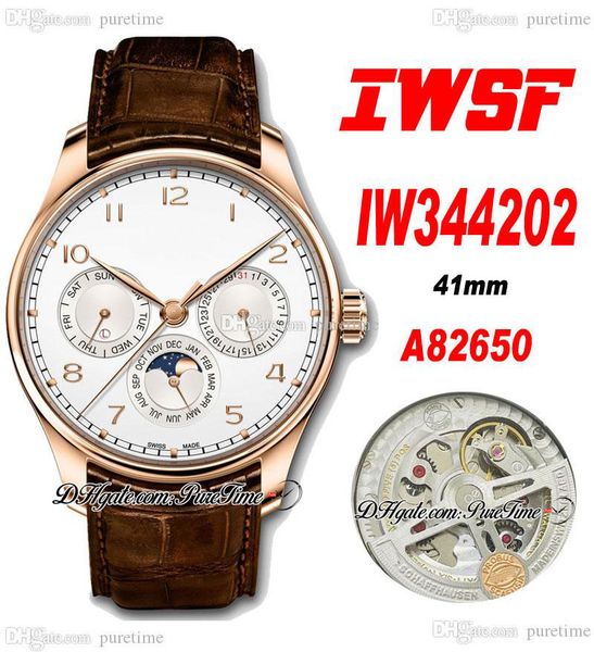 perpetual calendar 344202 a82650 automatic mens watch 42mm rose gold silver dial number markers brown leather strap super edition puretime a, Slivery;brown
perpetual calendar 344202 a82650 automatic mens watch 42mm rose gold silver dial number markers brown leather strap super edition puretime a, Slivery;brown