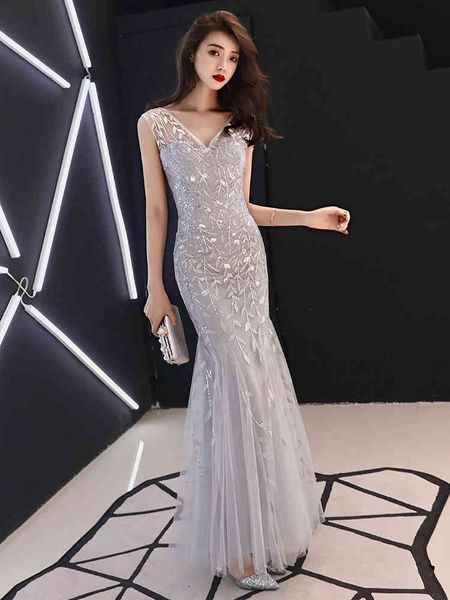 ball gown wedding dresses dress women style banquet elegant host long ladies' annual meeting fishtail, White
ball gown wedding dresses dress women style banquet elegant host long ladies' annual meeting fishtail, White