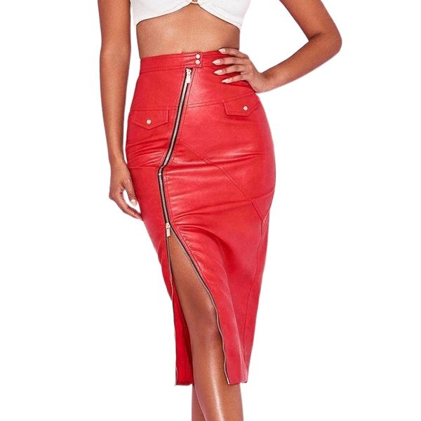 skirts spring summer pu leather skirt qy0049 women office ladies slim pencil long midi punk steampunk red c4of#, Black
skirts spring summer pu leather skirt qy0049 women office ladies slim pencil long midi punk steampunk red c4of#, Black