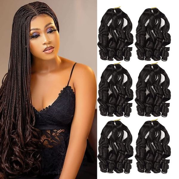 22 inch pre stretched french curly braiding hair loose wave crochet hair braids french curls synthetic hair extensions ls04, Black
22 inch pre stretched french curly braiding hair loose wave crochet hair braids french curls synthetic hair extensions ls04, Black