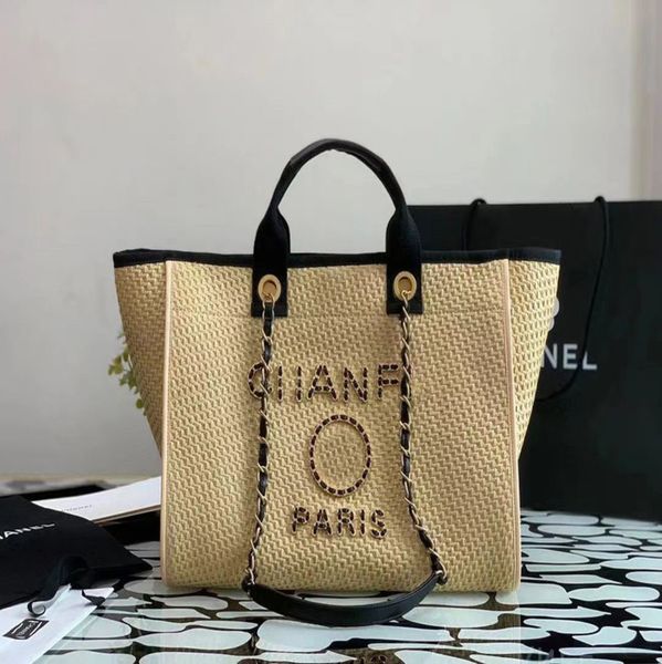 luxury brand fashion beach bags large ch linen woven women evening handbag straw knitting shoulder portable designer classic female big capa
luxury brand fashion beach bags large ch linen woven women evening handbag straw knitting shoulder portable designer classic female big capa