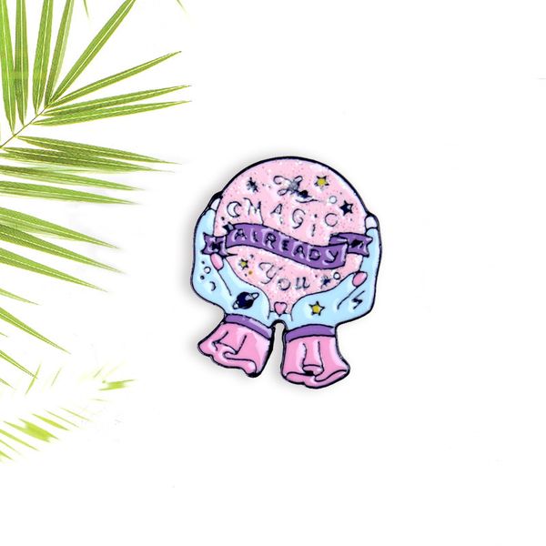 magic crystal ball brooches cartoon letter enamel pins alloy brooch for girls denim jacket badge jewelry gift bag accessories, Gray
magic crystal ball brooches cartoon letter enamel pins alloy brooch for girls denim jacket badge jewelry gift bag accessories, Gray