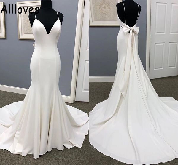simple boho beach wedding gowns spaghetti straps backless mermaid bridal dresses simple white satin court train backless robes de mariee cus
simple boho beach wedding gowns spaghetti straps backless mermaid bridal dresses simple white satin court train backless robes de mariee cus