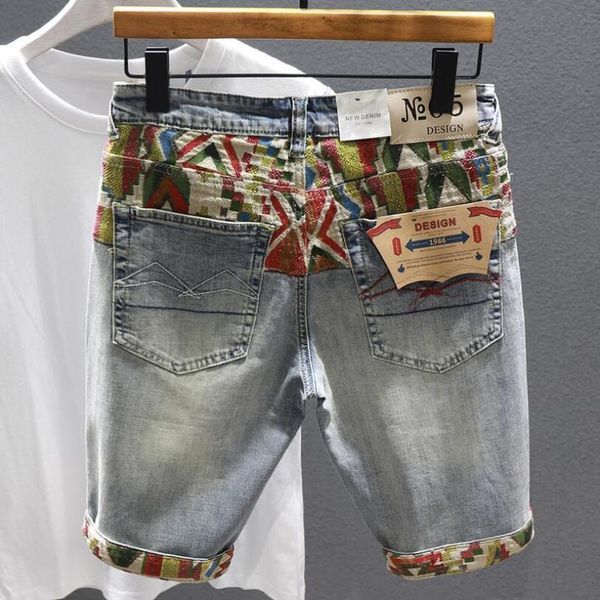 men denim shorts jeans stretch holes casual summer man thin elastic fit cotton 220719, White;black
men denim shorts jeans stretch holes casual summer man thin elastic fit cotton 220719, White;black