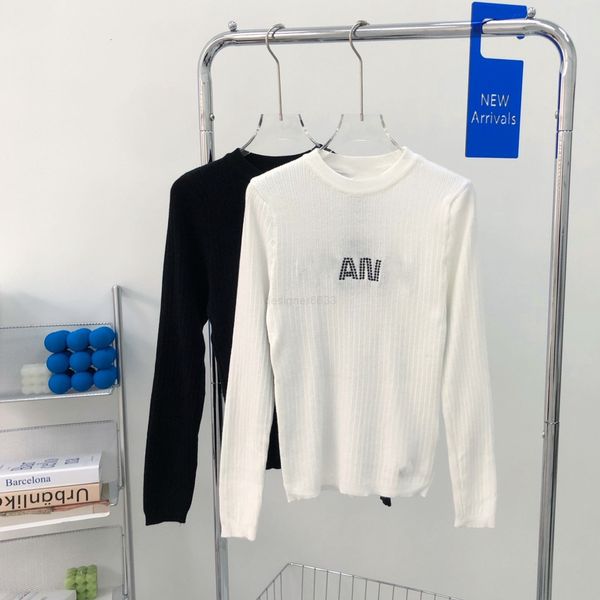 women's knits & tees designer 21 autumn and winter xiaoxiangjia knitted bottoming shirt with diamond letter embroidery for women bc84, White
women's knits & tees designer 21 autumn and winter xiaoxiangjia knitted bottoming shirt with diamond letter embroidery for women bc84, White