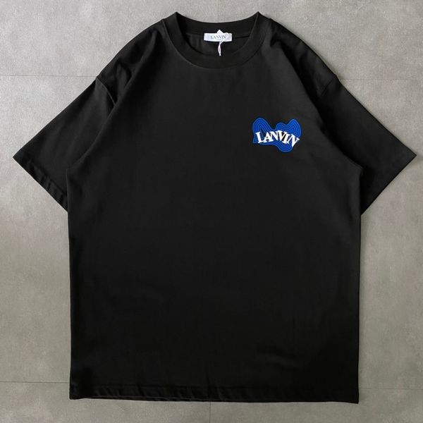wave print men's and women's oversize round neck short-sleeved cotton t-shirt, White;black
wave print men's and women's oversize round neck short-sleeved cotton t-shirt, White;black