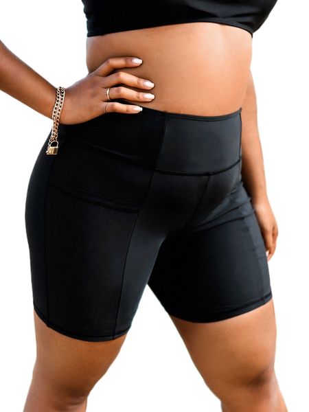 plus wideband waist bikini bottom r5mn#, Black 
plus wideband waist bikini bottom r5mn#, Black