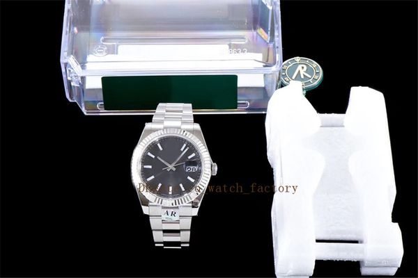 ar factory 126334 v3 generation version mechanical watch men's black watch 41mm 2824 movement alloy case watches, Slivery;brown
ar factory 126334 v3 generation version mechanical watch men's black watch 41mm 2824 movement alloy case watches, Slivery;brown