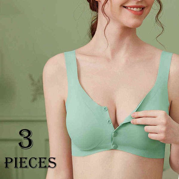 3pcs/set plus size front button breathable pure color latex bra no steel ring comfortable pregnant mother's vest-style underwear t22072, Red;black
3pcs/set plus size front button breathable pure color latex bra no steel ring comfortable pregnant mother's vest-style underwear t22072, Red;black