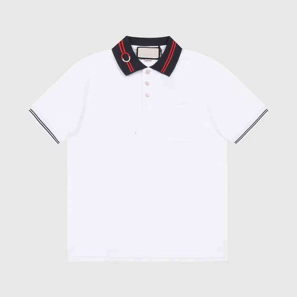 women's t-shirt luxury fashion polo lapel classic style simple leisure versatile high short sleeve, White
women's t-shirt luxury fashion polo lapel classic style simple leisure versatile high short sleeve, White