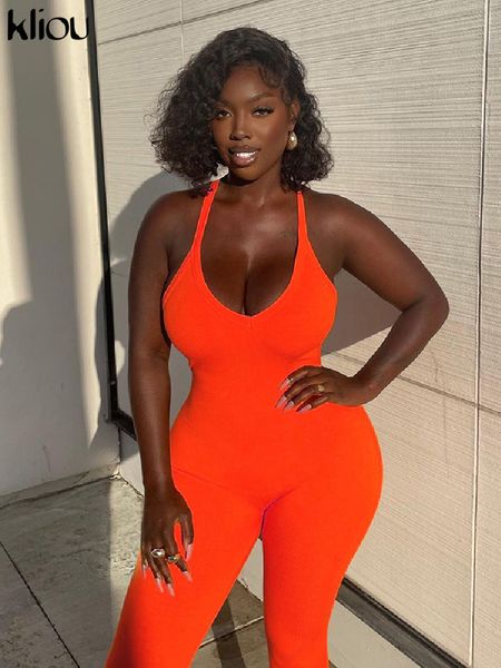 kliou cleavage jumpsuits women classic simple casual sporty wear sleeveless v-neck back criss cross active casualwear 220412, Black;white
kliou cleavage jumpsuits women classic simple casual sporty wear sleeveless v-neck back criss cross active casualwear 220412, Black;white