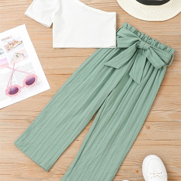 toddler girls one shoulder puff sleeve & paperbag waist belted pants she07, White
toddler girls one shoulder puff sleeve & paperbag waist belted pants she07, White