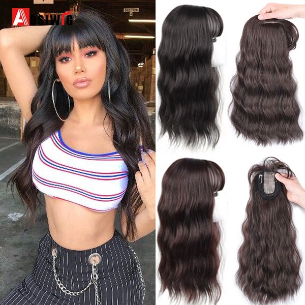 costume accessories fake hair extension clip in hair replacement water wave bangs natural hair hairpiece black brown synthetic for women, Silver
costume accessories fake hair extension clip in hair replacement water wave bangs natural hair hairpiece black brown synthetic for women, Silver