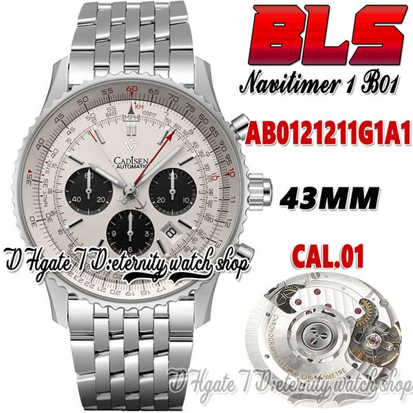 blsf v2 ab0121211g1a1 eta a7750 automatic chronograph mens watch 43mm white dial black subdial stainless steel bracelet super edition eterni, Slivery;brown
blsf v2 ab0121211g1a1 eta a7750 automatic chronograph mens watch 43mm white dial black subdial stainless steel bracelet super edition eterni, Slivery;brown