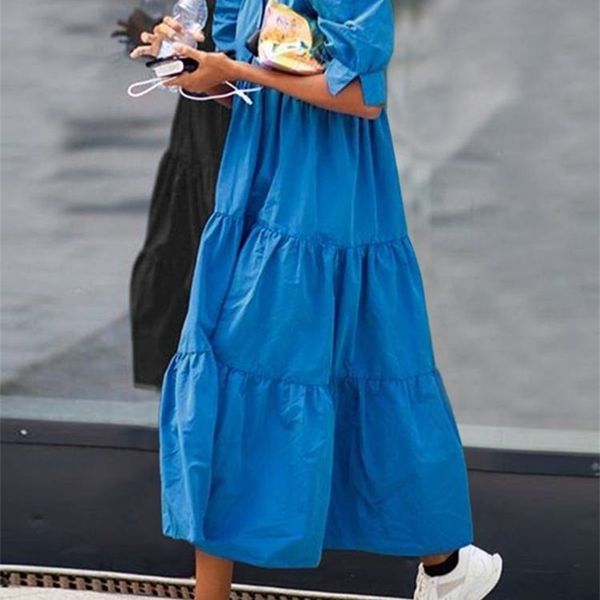 womens summer sundress elegant dress beach vintage swing party long dress vonda bohemian vestidos casual robe 220527, Black;gray
womens summer sundress elegant dress beach vintage swing party long dress vonda bohemian vestidos casual robe 220527, Black;gray
