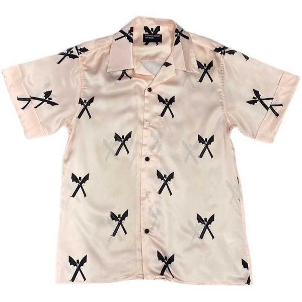 men's casual shirts erd melancholy rich second generation virgin mary pink short sleeved shirt for men and women fashion 22ss, White;black
men's casual shirts erd melancholy rich second generation virgin mary pink short sleeved shirt for men and women fashion 22ss, White;black