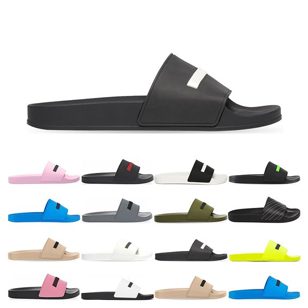 luxurys designers pool slides slippers men women black fluo green rubber beige white yellow pink flat beach sports sneakers fashion sandals
luxurys designers pool slides slippers men women black fluo green rubber beige white yellow pink flat beach sports sneakers fashion sandals
