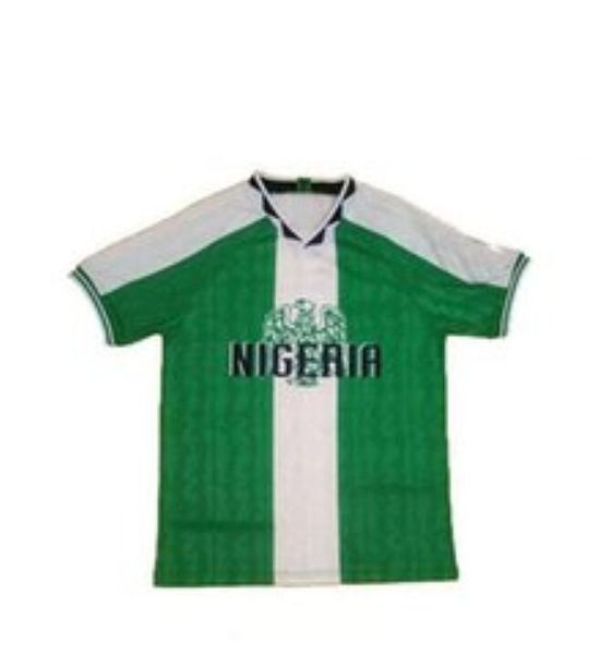 1996 retro edition #10 okocha soccer jersey home #4 kanu #6 west #9 yekini shirts #15 oliseh short sleeved football uniforms, Black;yellow
1996 retro edition #10 okocha soccer jersey home #4 kanu #6 west #9 yekini shirts #15 oliseh short sleeved football uniforms, Black;yellow