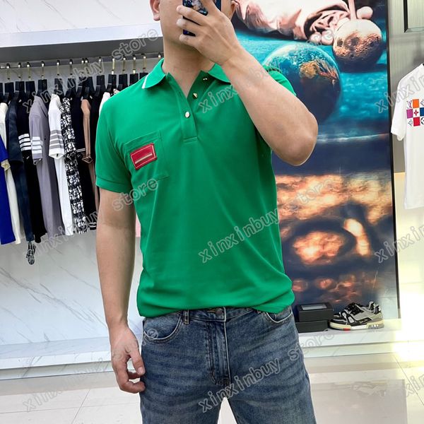 22ss men women designers t shirts tee label pocket shirts paris cotton short sleeve crew neck streetwear xinxinbuy white black green m-3xl
22ss men women designers t shirts tee label pocket shirts paris cotton short sleeve crew neck streetwear xinxinbuy white black green m-3xl