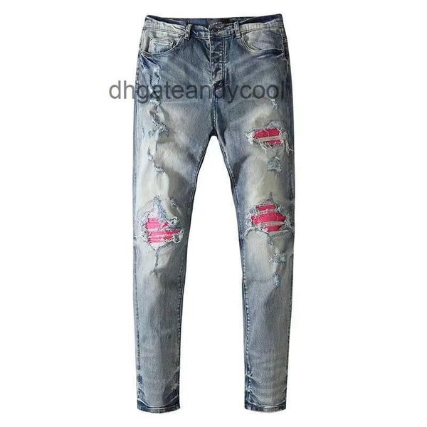 jeans amirs designer jean mens pant off fashion brand yellow mud worn hole stickers large damage slim fit small foot elastic jeans men', Blue
jeans amirs designer jean mens pant off fashion brand yellow mud worn hole stickers large damage slim fit small foot elastic jeans men', Blue