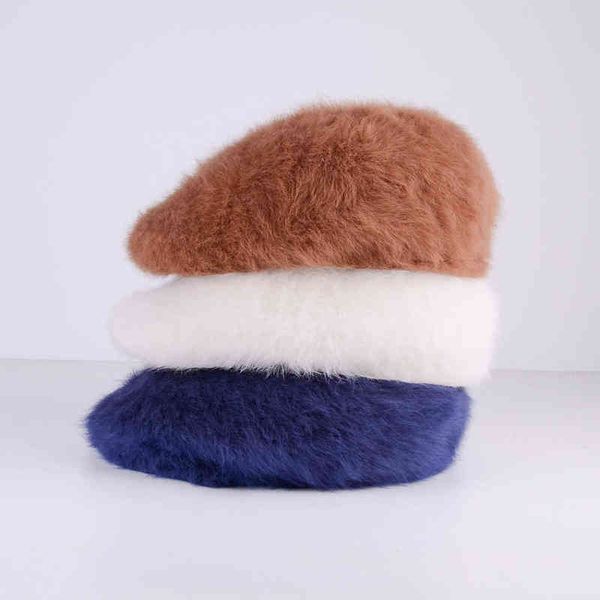 kangaroo angora rabbit fur beret ins hat hyuna same style kangol men and women forward hat winter warm hat j220722, Blue;gray
kangaroo angora rabbit fur beret ins hat hyuna same style kangol men and women forward hat winter warm hat j220722, Blue;gray