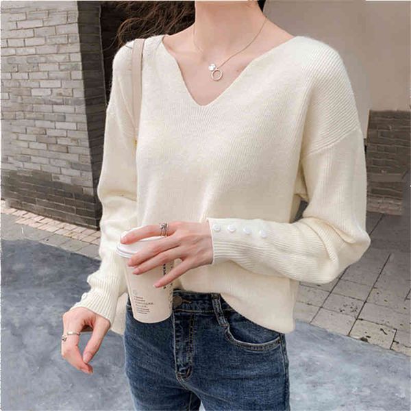 women's polos sweater women spring and autumn pure color temperament thin fashion v-neck knitted bottomed shirt pullover long sleeve ar, White
women's polos sweater women spring and autumn pure color temperament thin fashion v-neck knitted bottomed shirt pullover long sleeve ar, White